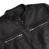 Road Queen Women's Black Leather Biker Jacket