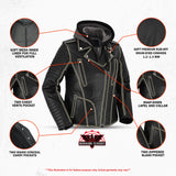 Rush Charm Women's Premium Cowhide Moto Jacket