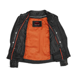 Women's Stylish Jacket with Grommet and Lacing Accents