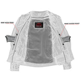 Women's Stylish Jacket with Grommet and Lacing Accents