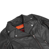 Women's Modern Longer Beltless Biker Jacket