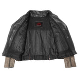 Fusion Flow Women's  Leather Motorcycle Jacket