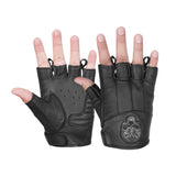Reflective Skull Fingerless Glove