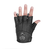 Reflective Skull Fingerless Glove
