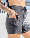 Women's Premium Black Stretch Board Short