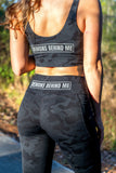 Women's Classic Fit Premium Sports Bra - Black Camo
