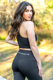 Black Reflective Logo High-Waisted Ultra Premium Leggings
