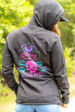 Ladies Gypsy Black Zip-Up Hoodie