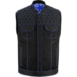 Cold Burn Men's Black Mesh Textile Vest