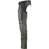 Unisex Four Pockets Insulated Chaps with Stretchable Inner Thigh