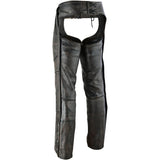 Unisex Four Pockets Insulated Chaps with Stretchable Inner Thigh