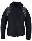 Darkstream Women's Mesh  Motorcycle Jacket - Black/ Black Tone Reflective