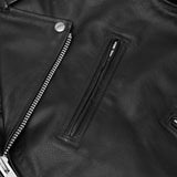 Dawn Rider Men's Premium Black Leather Motorcycle Jacket