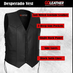 Desperado - Classic V Neck Side Laced Vest