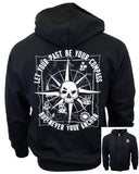 Nautical Compass Unisex Zip-Up Hoodie