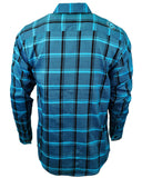 The "Survivor" Teal Flannel (Hidden Snap Collars)
