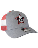 Richardson Embroidered Patriotic Mesh Trucker