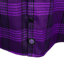The "Raven 2.0" Purple Flannel (Hidden Snap Collars)