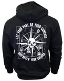 Nautical Compass Unisex Zip-Up Hoodie