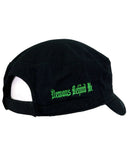 LIMITED EDITION Clover Logo Cadet Style - Distressed Black Adjustable Cap