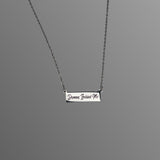 Women's Stainless Steel Bar Necklace