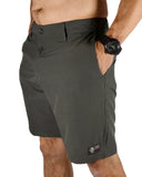 Gunmetal Stretch Hybrid Shorts