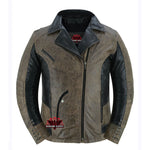 Fusion Flow Women's  Leather Motorcycle Jacket