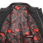 Merciless - Vest with Red Stitch, Piping & Arm Braid