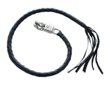 GBW21 Leather Biker Whip - Black