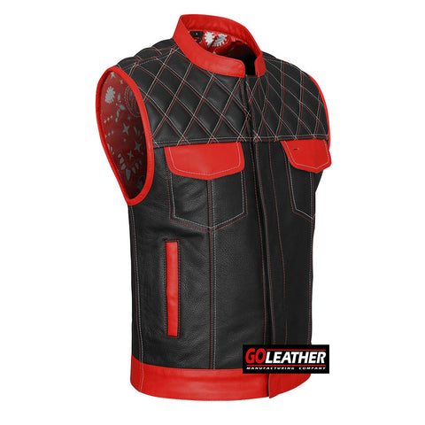 Brutal - Red and White Vest w/ Bandana Liner