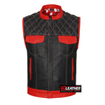 Brutal - Red and White Vest w/ Bandana Liner