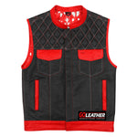 Brutal - Red and White Vest w/ Bandana Liner