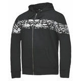 Ghost - Mens Reflective Skull Graphic Motorcycle Hoodie
