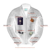 Men's Lightweight Drum Dyed Naked Lambskin Jacket - Black