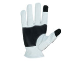 Glove Grace White and Black Skeleton Hand Riding Glove