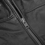 Men's Black Drum Dyed New Zealand Lambskin Jacket