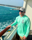 Unisex Seafoam Hooded Anchor UV Long Sleeve