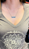 Women's Stainless Steel Bar Necklace