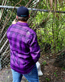 The "Raven 2.0" Purple Flannel (Hidden Snap Collars)
