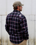 The "Patriot" Red, White, Blue & Black Flannel (Hidden Snap Collars)