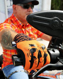 NEW! Big Skull Padded Riding Gloves