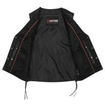 Aurora - Ladies Side Lace Leather Vest