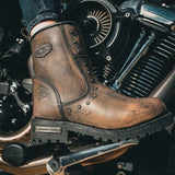 Ironrose - Ladies Motorcycle Biker Leather Boots