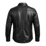 Titan - Men's Shirt style Premium Leather Biker Jacket