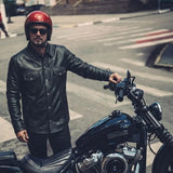 Titan - Men's Shirt style Premium Leather Biker Jacket