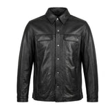 Edge - Premium Men's motorcycle Leather Jacket (Shirt Style)