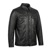 Edge - Premium Men's motorcycle Leather Jacket (Shirt Style)