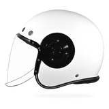 D.O.T. & ECE Daytona Retro Jet- Hi-Gloss White