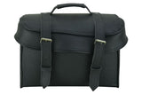Leather Black PVC Large Four Piece Motorcycle Touring Tail Bag