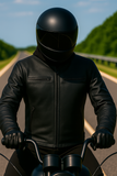 Black Iron - Motorcycle Black Leather Jacket